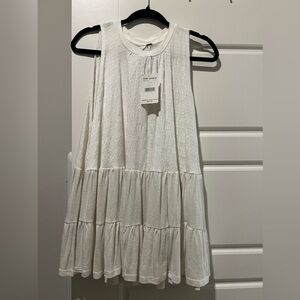 Free People White Summer shirt